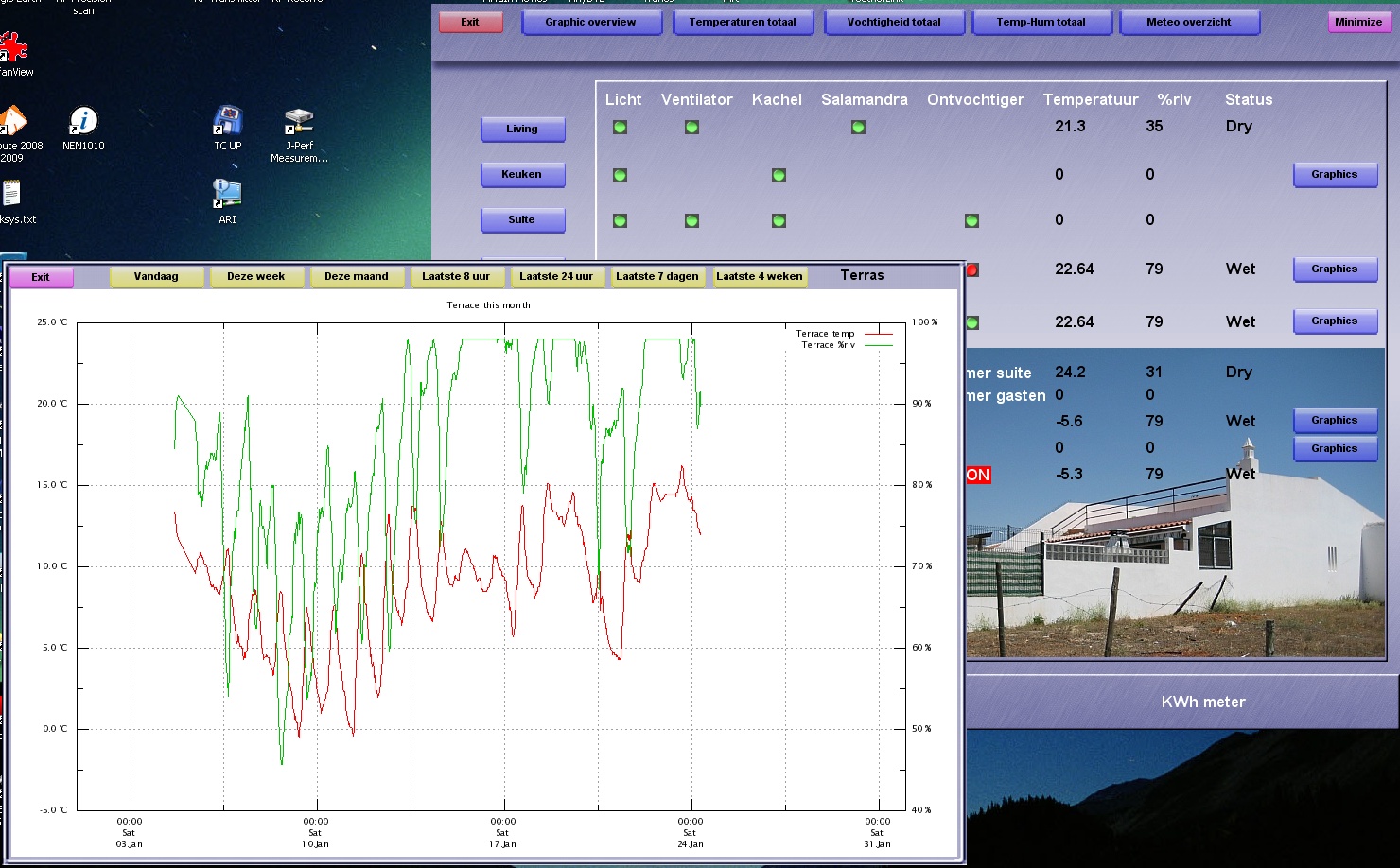 Graphic HB main sreen and weather graphic pop-up